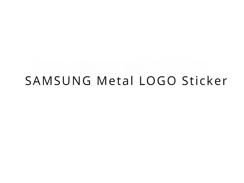 SAM SUNG Metal Sticker For Air-condition Fridge Laptop Tablet Desktop Computer Mobile Digital Personalized DIY Decoration decorative stickers computer stickers computer decoration
