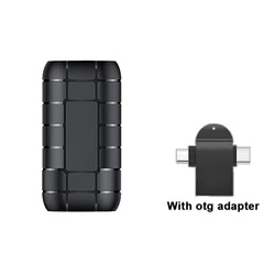 Compact Voice - Activated Digital Recorder - Professional Quality Audio Capture Device - 64 GB (With OTG adapter)