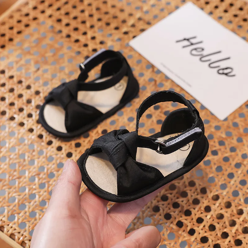 New Infant Girls Sandals Summer Soft Sole Open-toed Walking Shoes for Toddler Newborn Baby