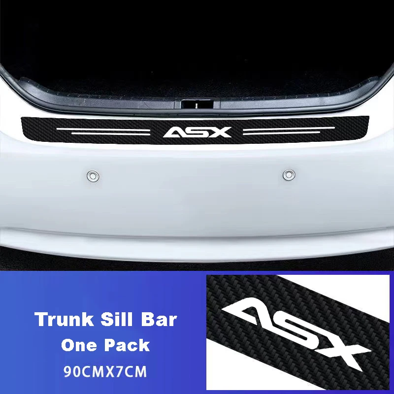 자동 탄소 섬유 데칼 스티커 Mitsubishi ASX 2010 2011 2012 2013 2014-2023 액세서리 용 자동차 도어 임계 값 스커프