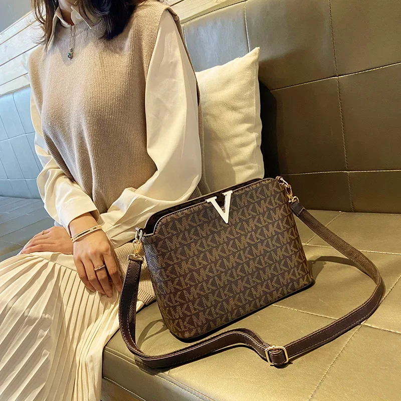 

New Luxury Trendy Classic Single Shoulder Bag Women Purses And Handbags Daily Use Zipper Crossbody Ladies Shoulder Square Bags
