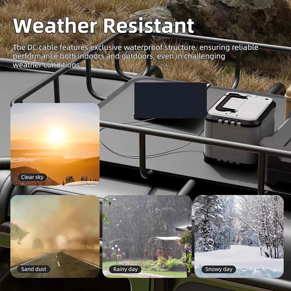 For Starlink Mini Gen 3 USB C To DC Power Adapter Outerdoor Waterproof Barrel Jack Charging Cable 100W USB C To DC Power Cable