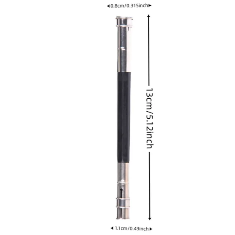 Metal double-ended pencil extender Stainless steel pencil case double-ended brush extender 2