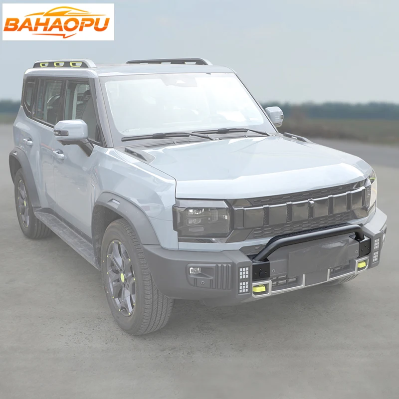 바하오푸 메탈 프론트 범퍼 스포트라이트 보호 브래킷 체리 제투어 T2 2023년식 이후 상하이 T2 2024년식 이후 자동차 외부 악세사리