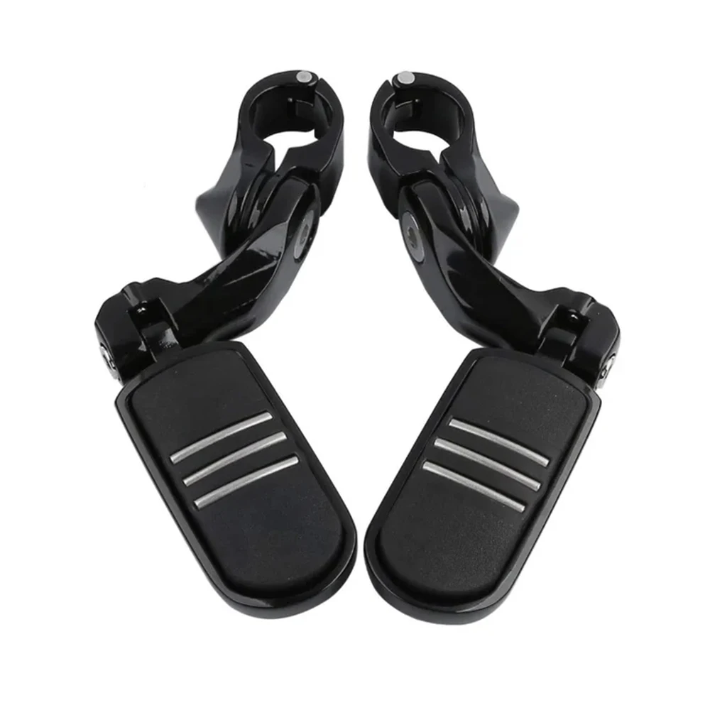 

2Pcs/Pair High Quality Metal & Rubber Foot Peg Pedal Footrest Mount For 1-1/4" (32mm) Highway Engine Guards Foot Pegs