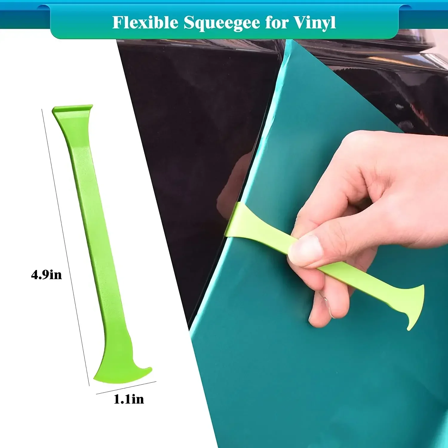 Car Wrap Tool Kit Vinyl Micro Stick Squeegee Window Tinting Corner Scraper Curves Slot Tucking Gap Film Cutter 3Pcs