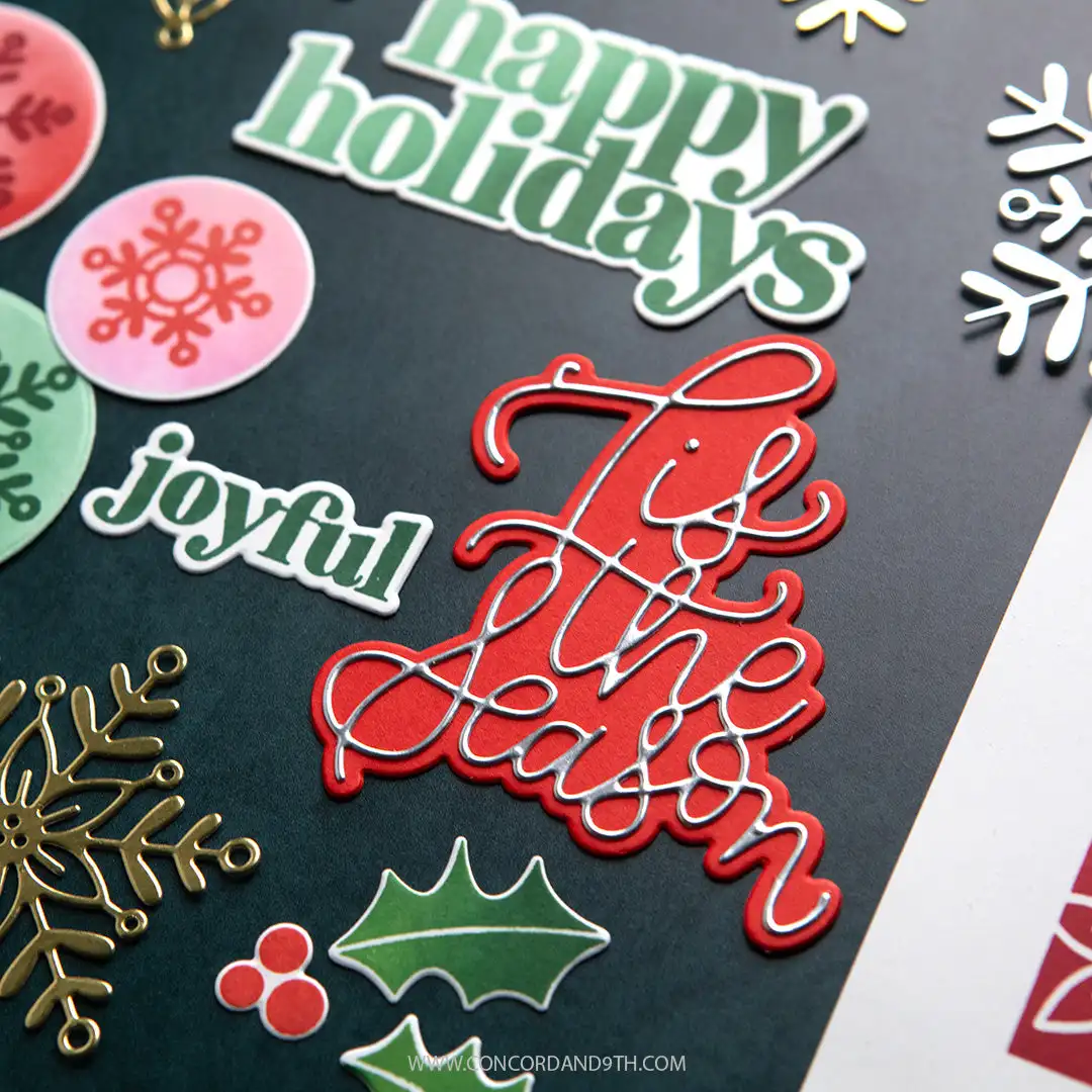 Christmas Snow Holiday Season Assortment New Clear Stamps Metal Cutting Dies Stencil For DIY Scrapbook Craft Greeting Card