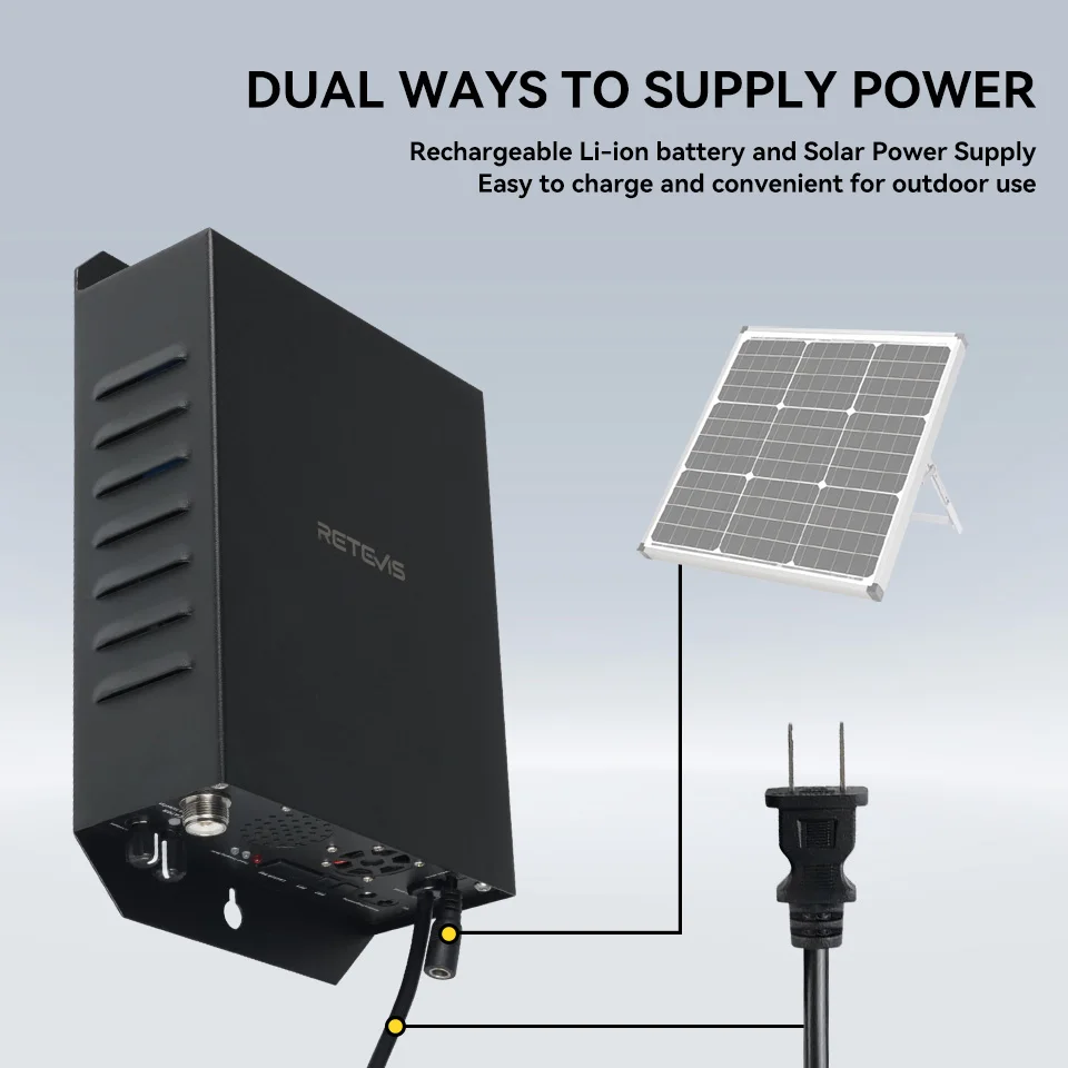 Retevis RB91 LORA Direct Frequency Digital Repeater With RB24 UHF Portable Radio Stations 5W Long Range Communication Solution 4
