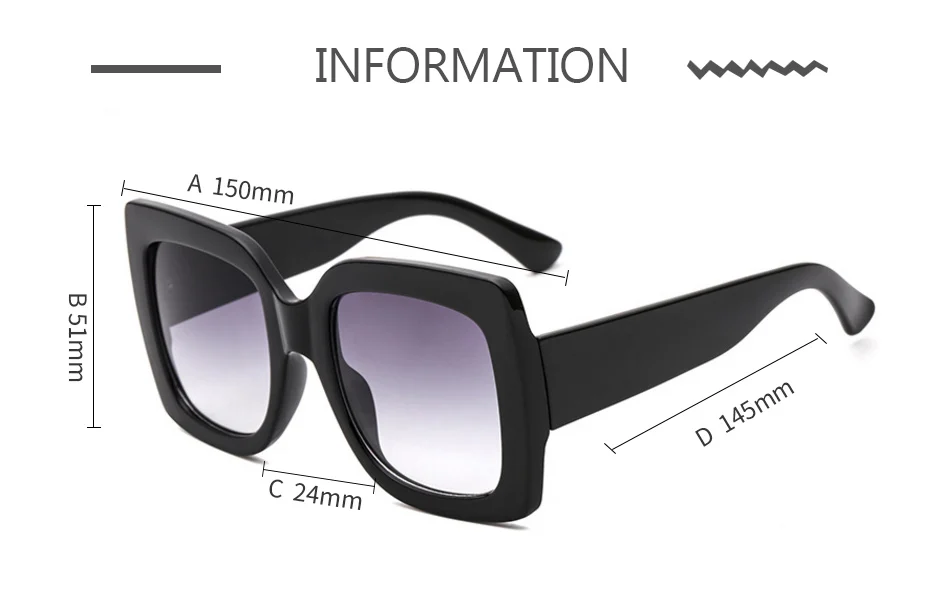 Yoovos Oversized Sunglasses For Women Square Vintage Designer Shades_voghion.com