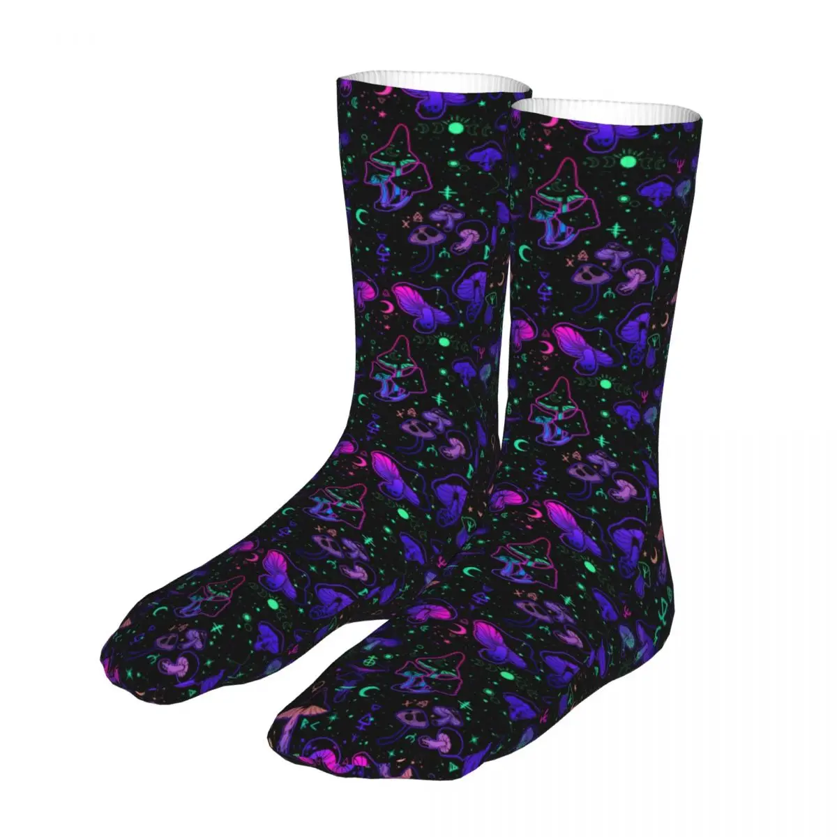 

Funny Colorful Magic Mushroom Woman Socks 2022 Men Sports Socks