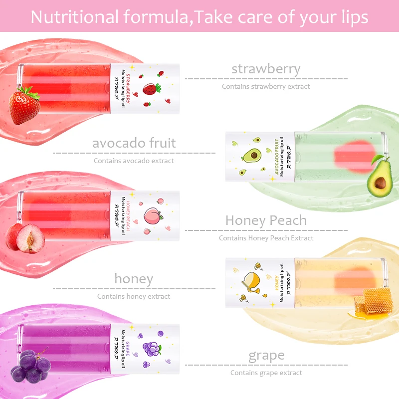 Fruit Transparent Lip Gloss Oil Plumping Sexy Moisturizing Cute Lipstick Reducing Lip Lines Long Lasting Lip Blam Care Cosmetics 3