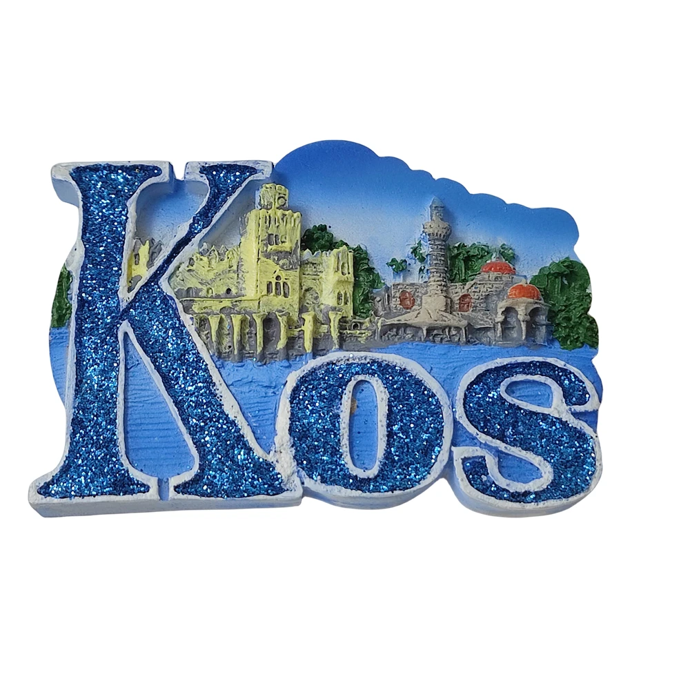 Harz 3D-Druck benutzer definierte Griechenland touristischen Souvenir Kühlschran