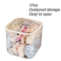 Hair Accessories Organizer Acrylic Storage Box Clear Hair Tie Organizer For Headband Laundry Pods Container Desktop Storage Box 1