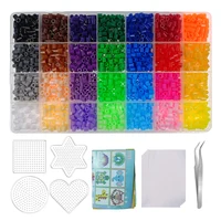 28 Colors 2.6mm/5mm Set Iron Beads Melting Beads Pixel Art Puzzle DIY 3D Puzzles Toy Handmade Decoration Fuse Beads Kits 2
