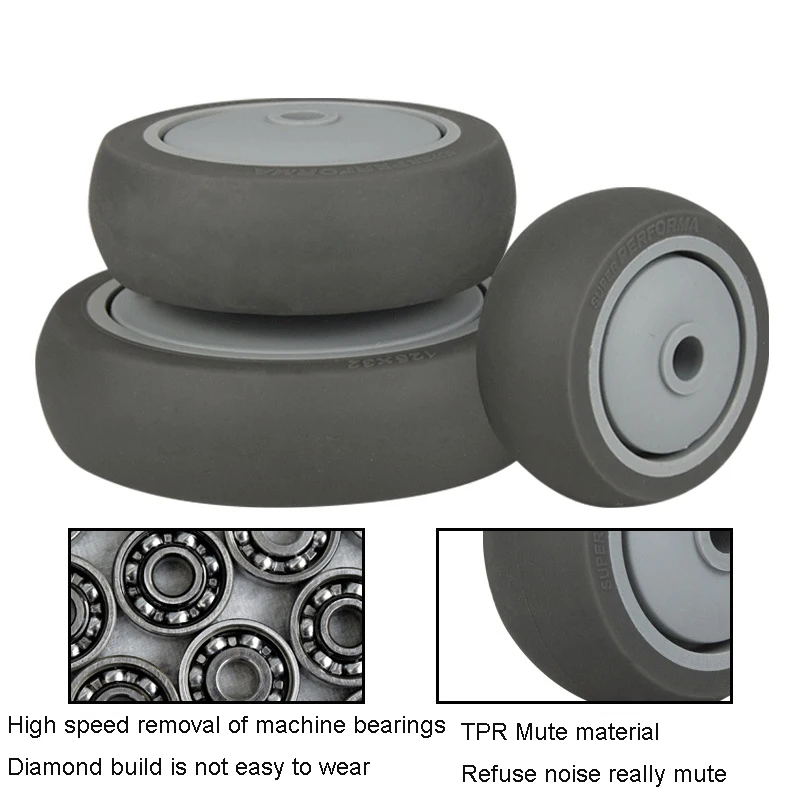 Ruota in Gomma Termoplastica SS da 8 Pollici, Rotella TPR
