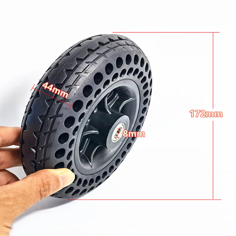 7x1 3/4 Electric Vehicle Front Wheel Non-pneumatic Solid Tire Honeycomb ...