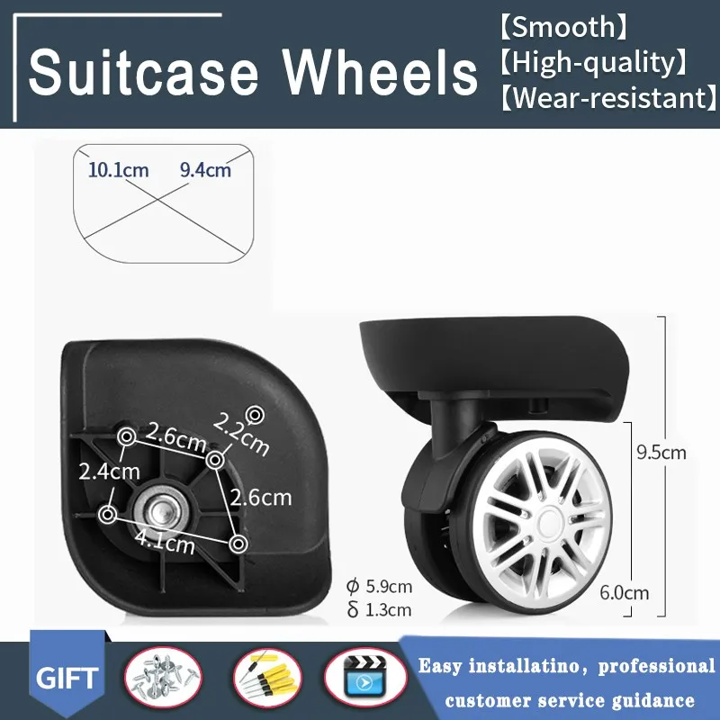 Suitable for French Ambassador Delsey American Tourist Suitcase Box Replacement Wheel Accessories Universal Wheel Repair Roller