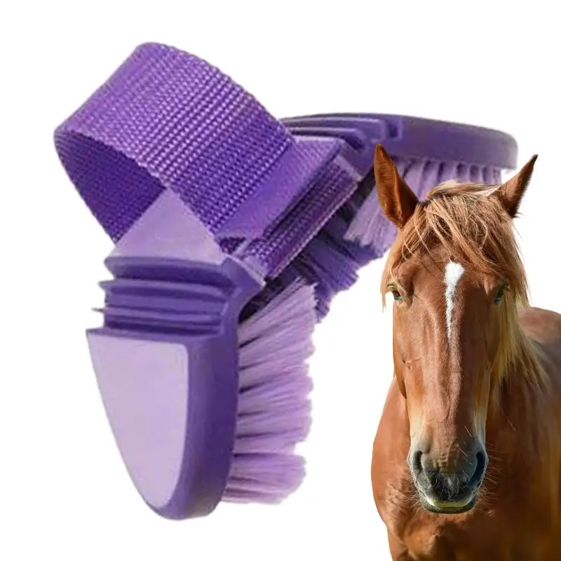 

Гибкая и гибкая щетка для чистки лошадей