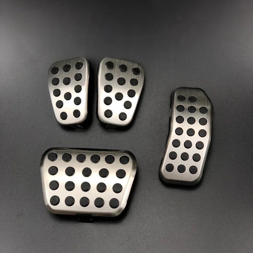 Car Styling Brake Clutch Accelerator Gas Pedal Pad Covers Case For Ford Fiesta Ecosport Mazda 2 Auto Accessories
