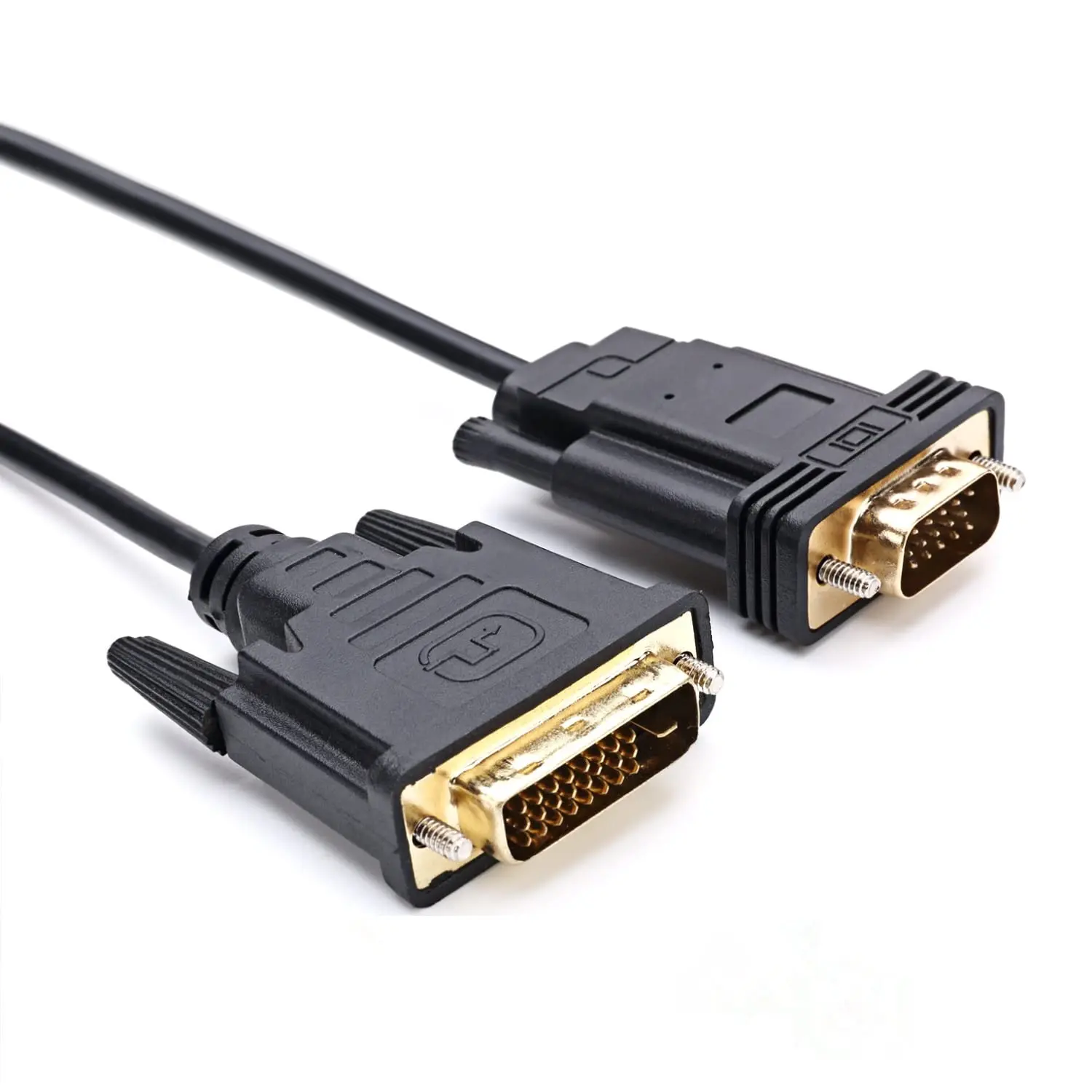 

Active DVI to VGA, 6FT DVI 24+1 DVI-D M to VGA Male with Chip Active Adapter Converter Cable for PC DVD Monitor HDTV