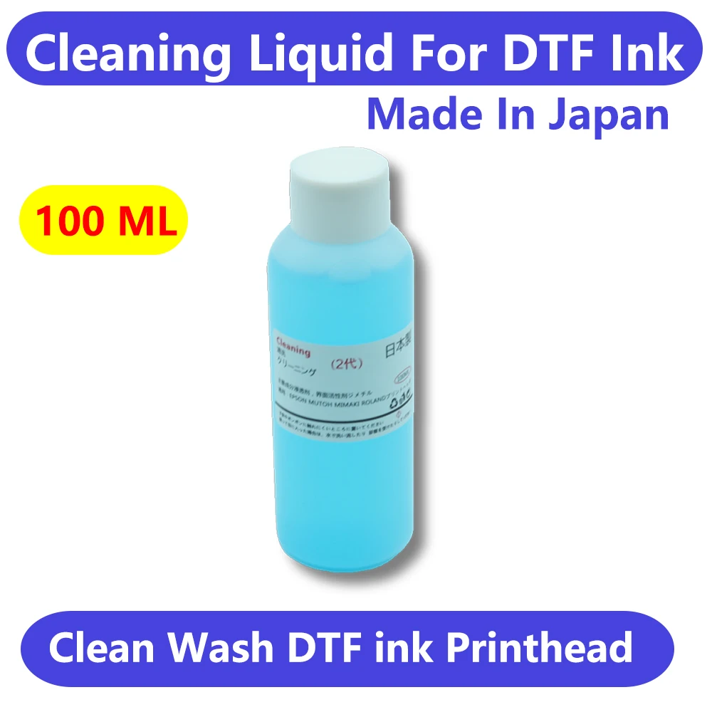 DTF 프린트 헤드 세척액, 엡손 XP600, L1800, 1390, L805, i3200 프린터용, 프린트 헤드 세척 클리너, 100ml