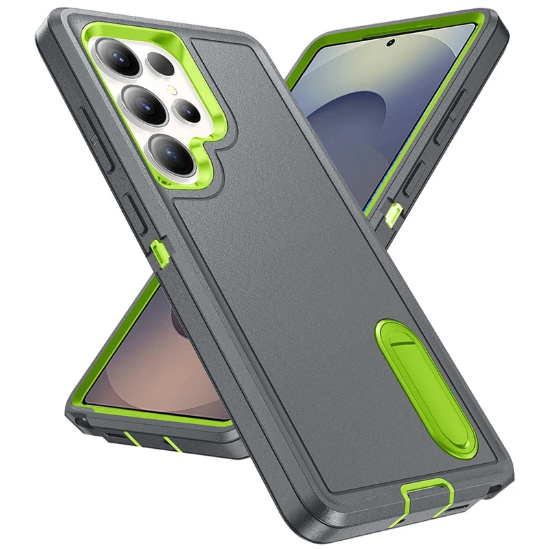 Heavy Duty Drop Shockproof Phone Case with Holder - Durable Protection Cover
