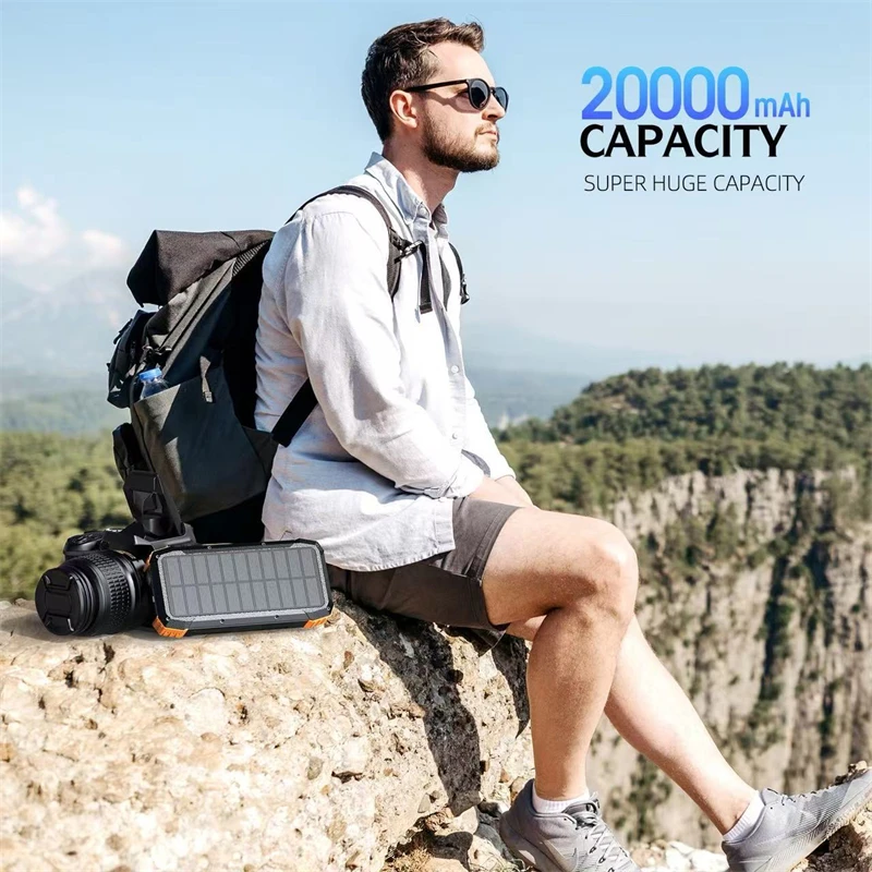 Solar Power Bank With Hand Crank And Magnetic Wireless Charging_voghion.com