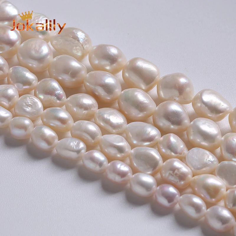 

Top Natural Freshwater Cultured White Pearls Beads Irregular Shape Punch Loose Beads for Jewelry Making DIY Necklaces Bracelets