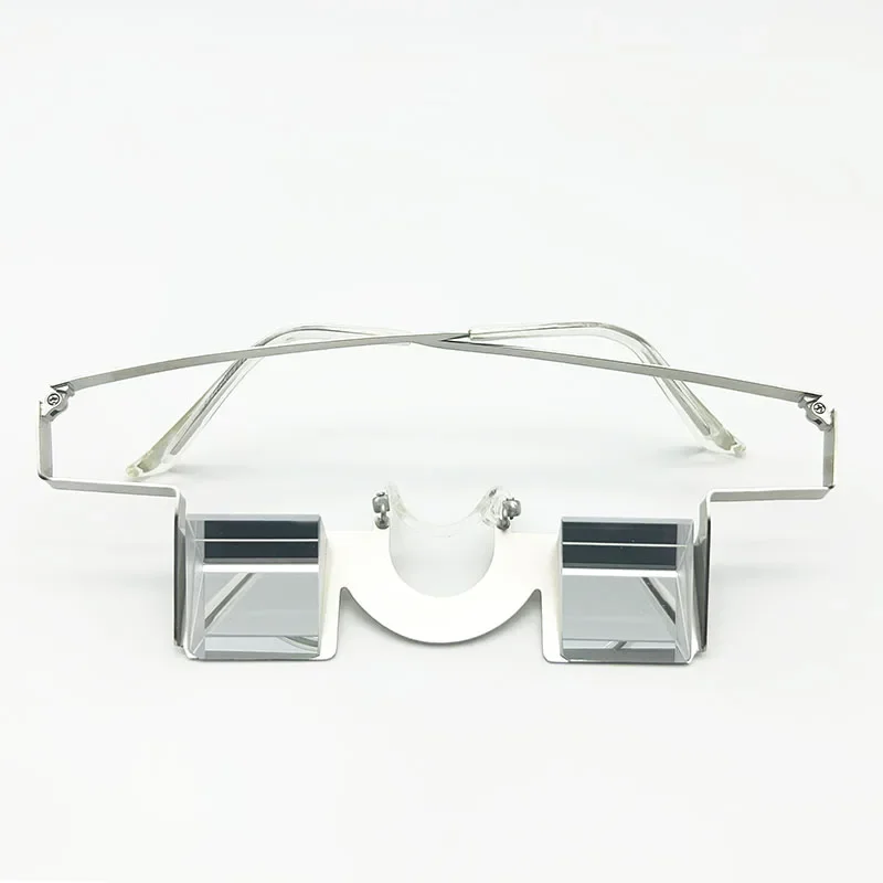 Climbing glasses 1.20oz light weight belay glasses with strong metal frame and high transparent K9 prism for climbing