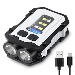 Ultra-Bright Multifunctional LED Torch - USB Rechargeable Mini Lantern (Original White)