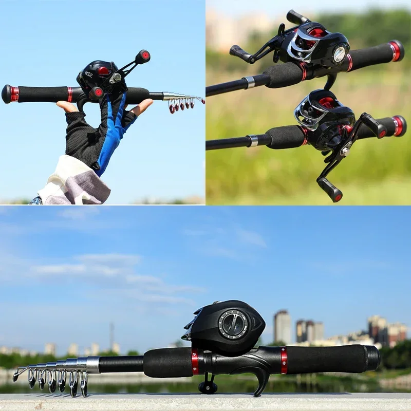 

Рыболовная леска, телескопическая катушка, аксессуары для удочки, наборы для заброса приманки, миниатюрный набор из углеродного волокна