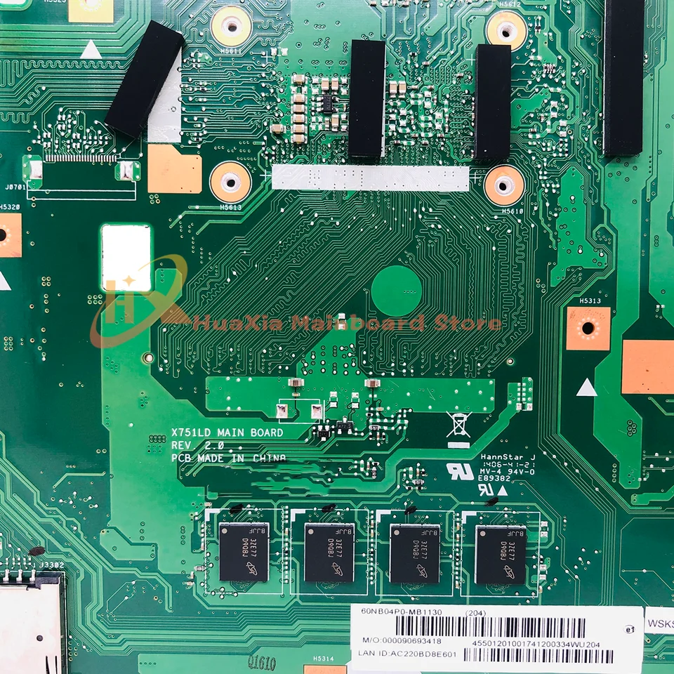 Fqparts Laptop Lautsprecher Für ASUS X751 Serie - Interner Ersatz Speaker Schwarz