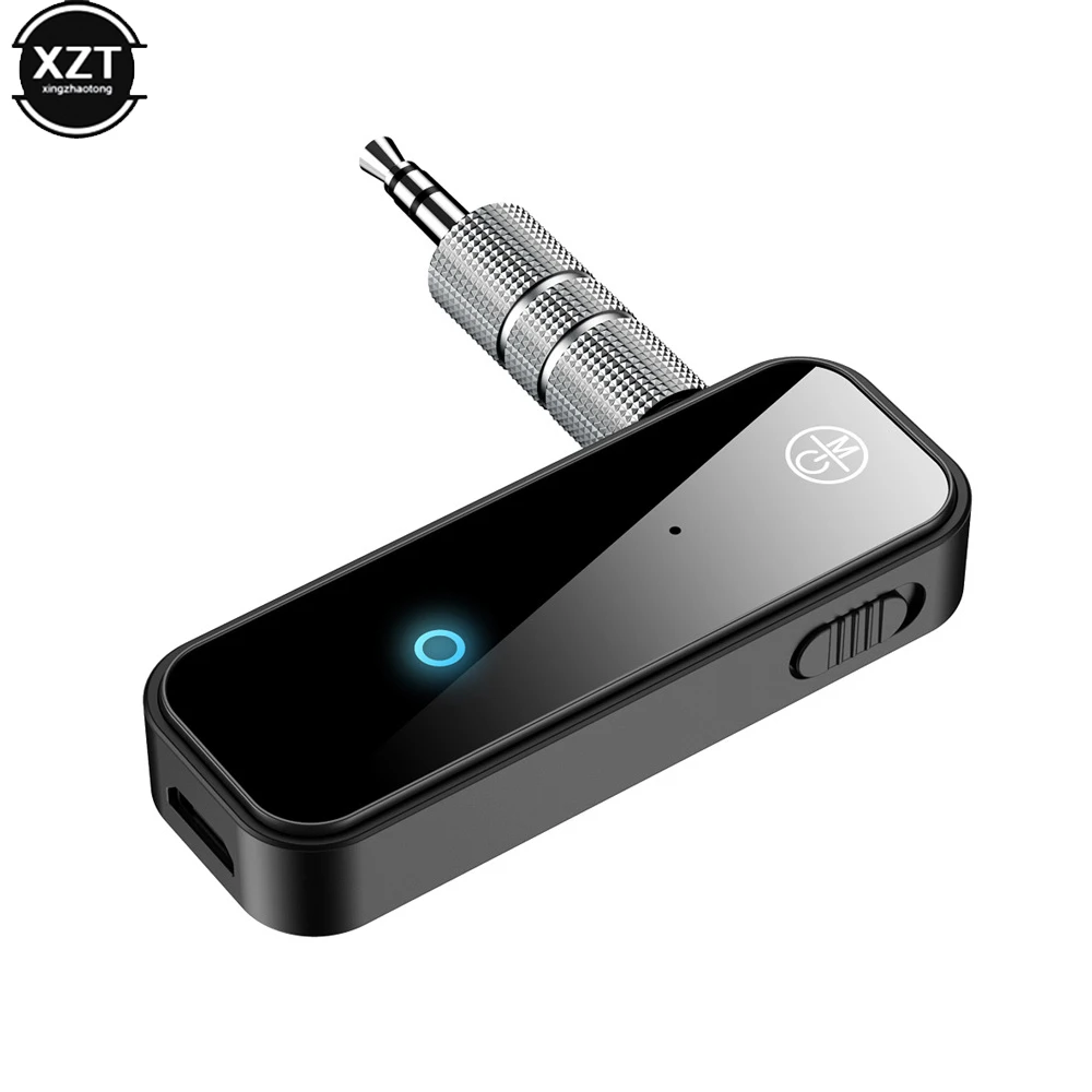 Bluetooth 5.0 Adóállomás Rádióadó 2 in1 jacket Szikratávirát Adapter 3.5mm Hang Segéd- Adapter számára autó Hang Muzsika Segéd- handsfree headse