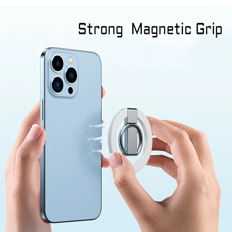 

Magnetic Ring for Mobile Phone, Removable Grip Holder, Stand Base, Compatible with iPhone 12, 13, 14 Series, Magsafe