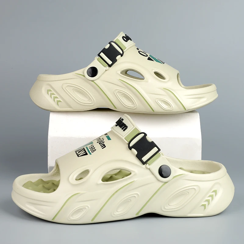 الصيف الرجال نِعال تدليك داخلي في الهواء الطلق الص...