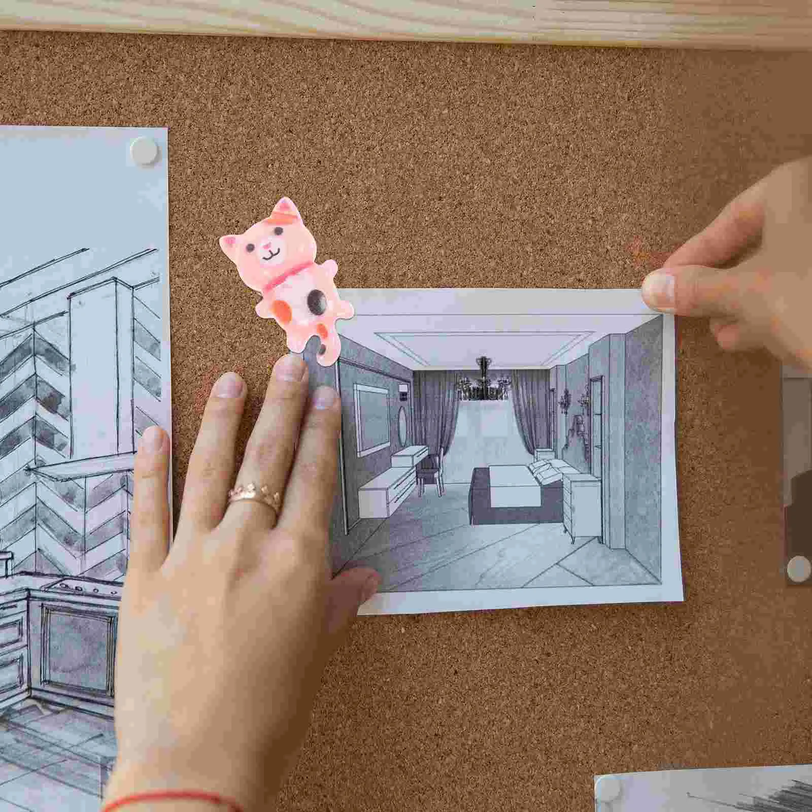 장 코르크 보드 게시판 핀, 푸시 핀, 고양이 엄지 압정, 사무실 정리정돈 엄지 압정, 코르크 보드 액세서리