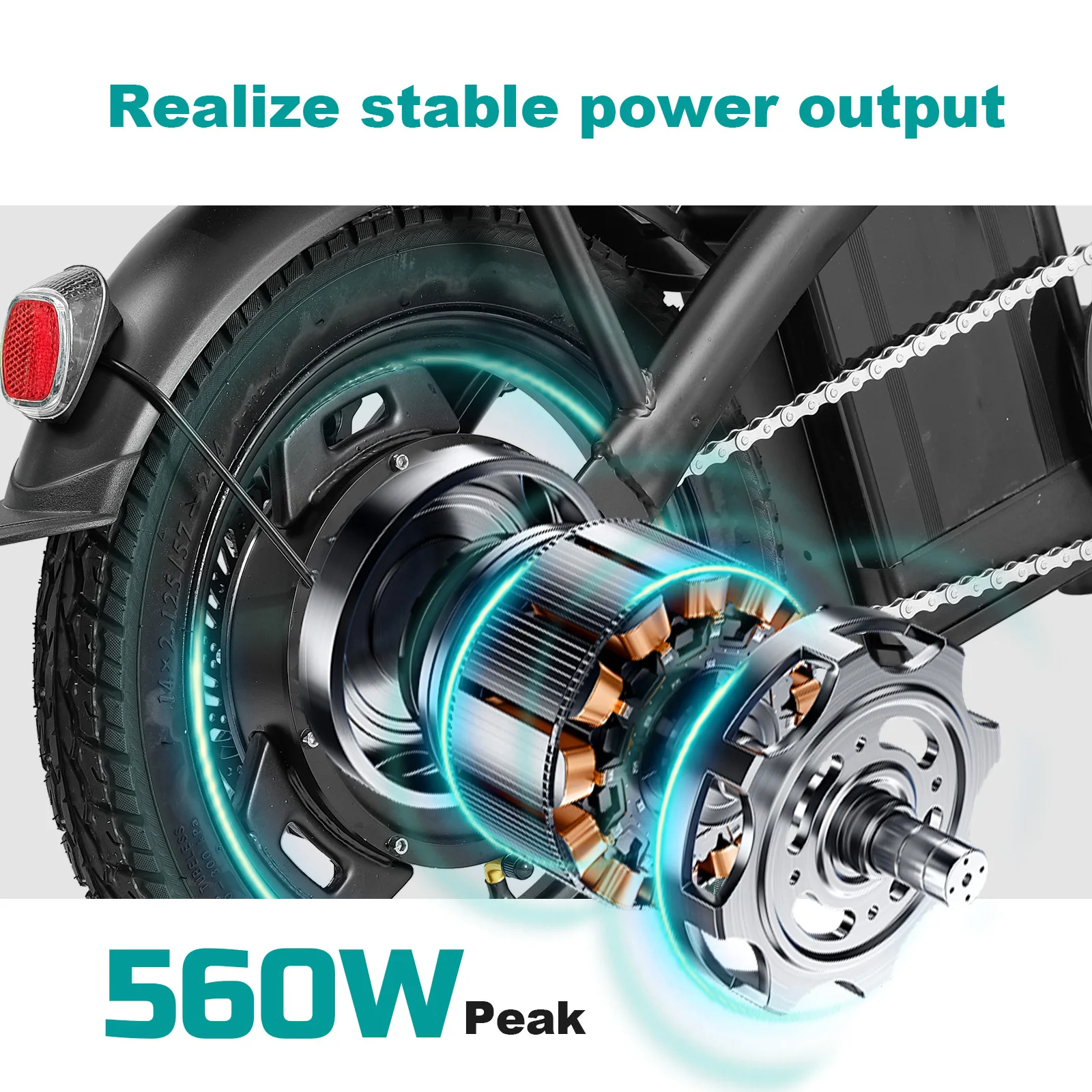 Folding 560W Electric Bike 2