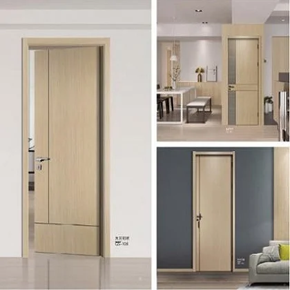 Domestic manufacturers direct sales of lacquer-free solid wood composite interior door 2