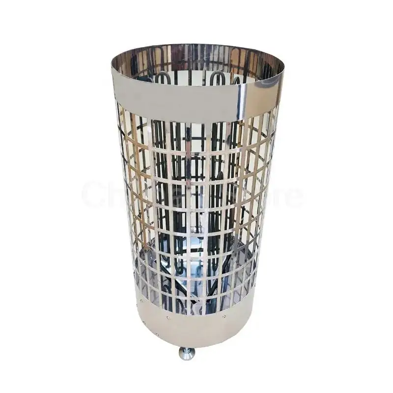 6KW Stainless Steel Ultra-thin Outside Controller Sauna Heater Electric Dry Steam Sauna Stove For Sauna Room 2
