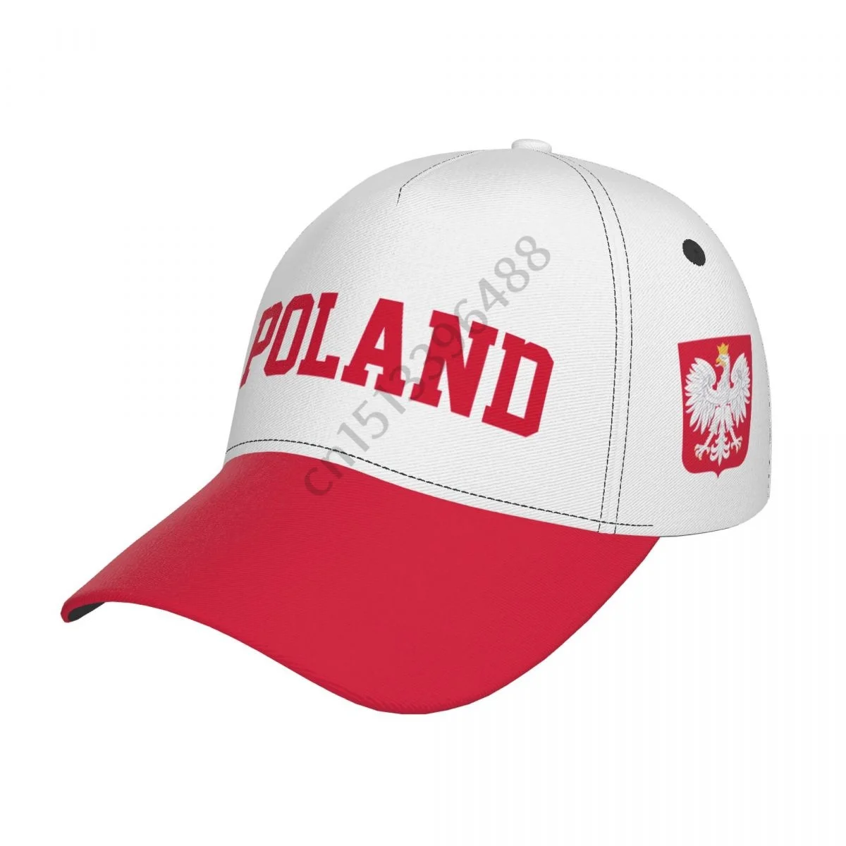 

Poland Country Flag Soccer Hats Sun Baseball Cap Breathable Adjustable Men Women Outdoor Fishing Hat