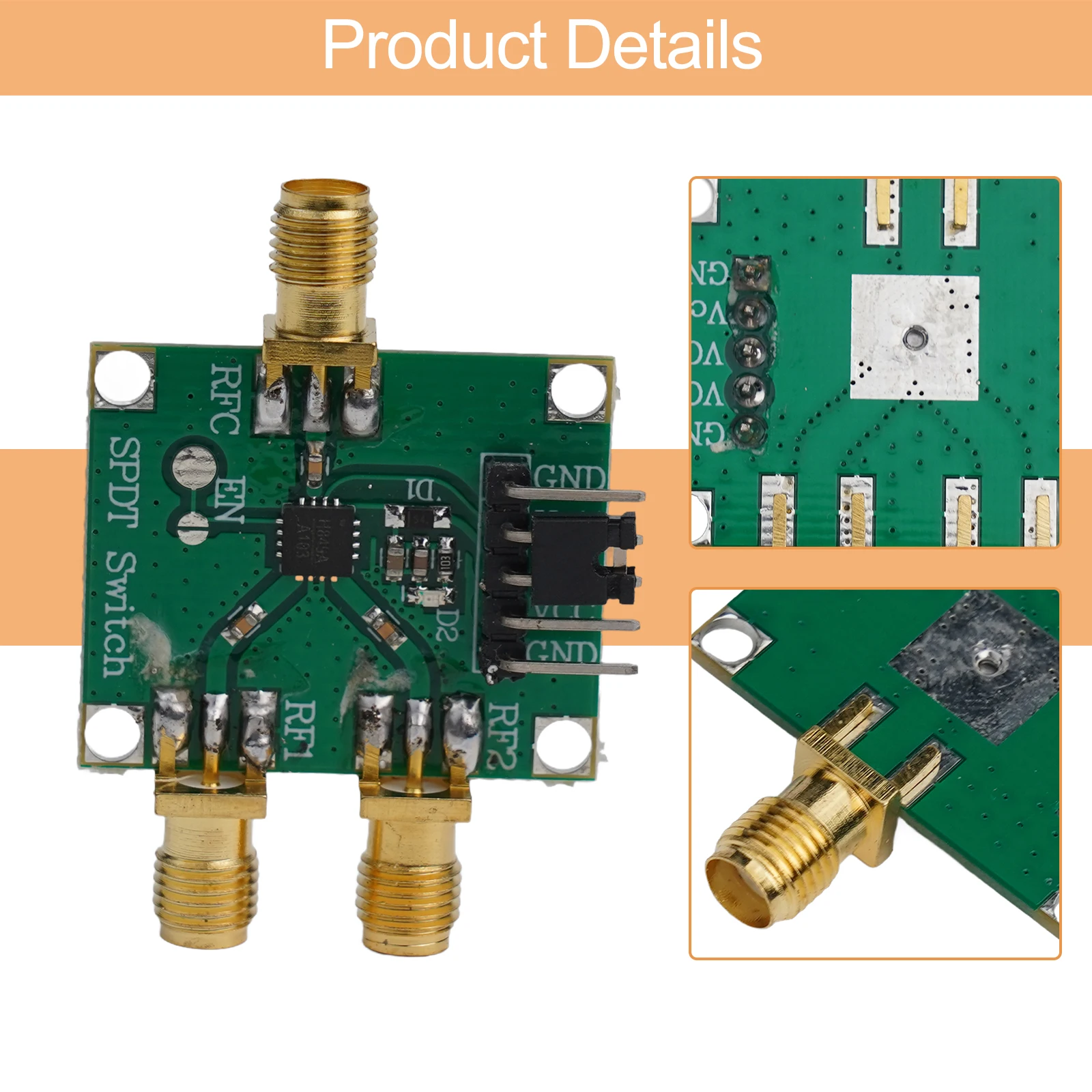 1pc HMC849 RF Switch Module 6GHz Single Pole Double Throw Module Board W/Bandwidth Signal Generators Test Measurement Inspection