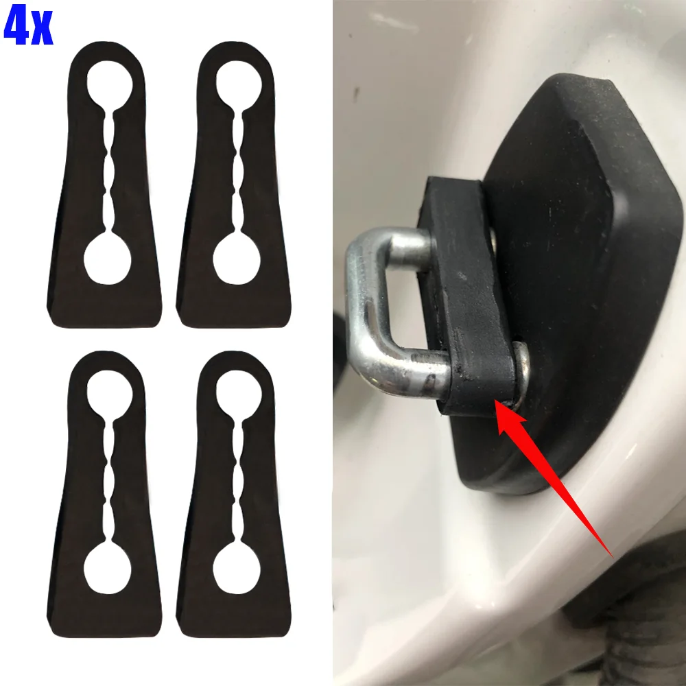 Car door lock damper 4pcs Auto Door Lock Damper er Deadener Shock-Absorbing Damping Protector reduce the noise For Toyota Yaris Cross New