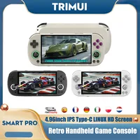 Trimui Smart Pro Портативная аркадная игровая консоль в стиле ретро 4,96 дюйма IPS Портативная игровая консоль Type-C LINUX HD Экран Умный видеоплеер