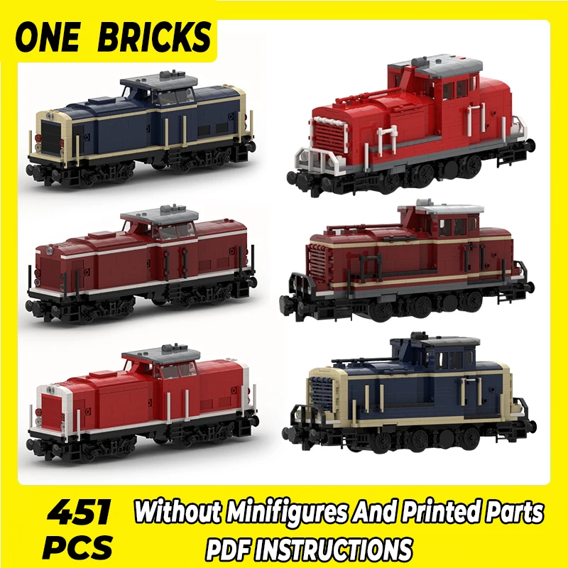 

City Train Model Moc Building Bricks DB-Baureihe V60 V100 Locomotive Technology Blocks Gifts Christmas Toys DIY Sets Assembly