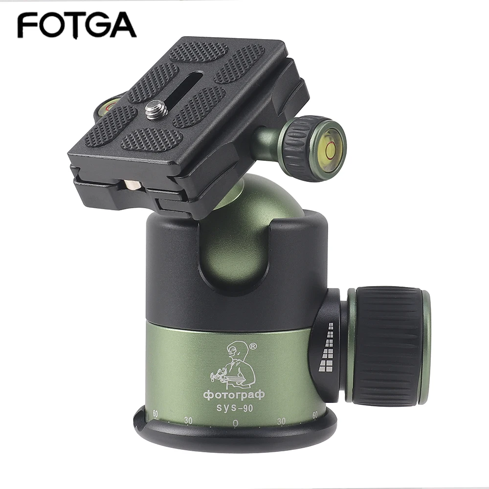20KG Load Metal Heavy Duty Tripod Ball Head Quick Release Plate 1/4
