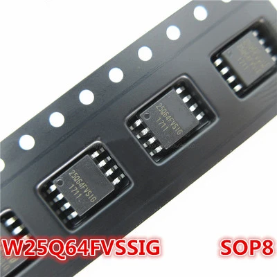 

5 Pcs 100% New 25Q64FVSIG 25Q64FWSIG 25Q64BVSIG W25Q64FVSIG W25Q64FWSIG W25Q64BVSIG SOP-8 Chipset