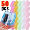 50/5Pcs Portable Toothbrush Head Cover Dustproof Teeth Brush Protective Storage Case Cover For Outdoor Travel Bathroom Supplies 1