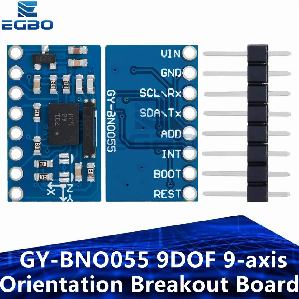 GY-BNO055 9DOF 9-axis BNO055 Absolute Orientation Breakout Board Sensor Module Angle Gyroscope Module IIC Serial for image 1