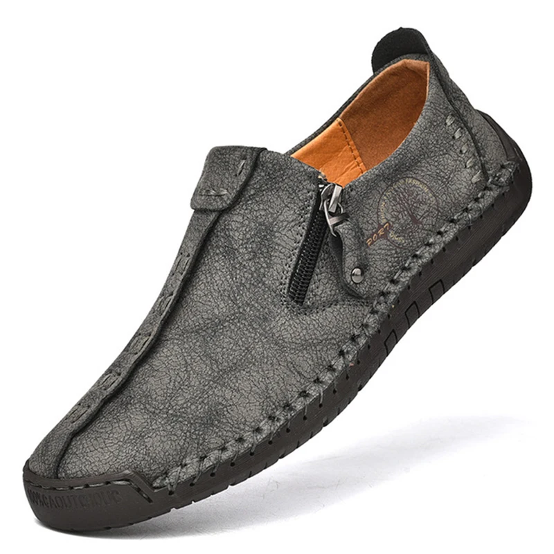 

Men Casual Leather Shoes Comfortable Anti-slip Flat Shoes Soft Leather Shoes Hot Sales Free Delivery of Men Shoes In Large Size