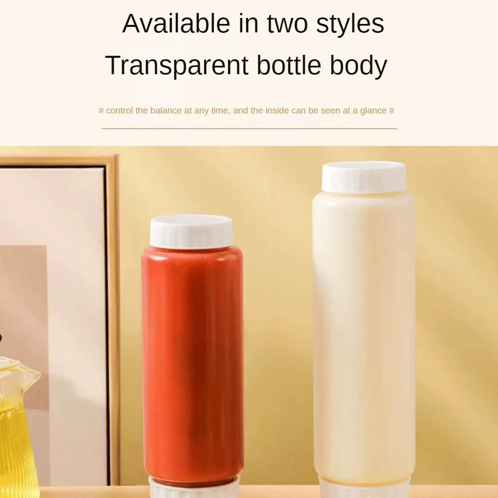 Double-headed Squeeze Bottle Effective Leak-proof Feature Innovative Inverted Bottle Efficient Sauce Dispensing 1/2/4PCS